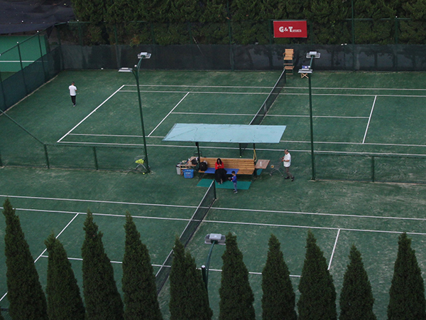 维也纳人造草坪网球场建设